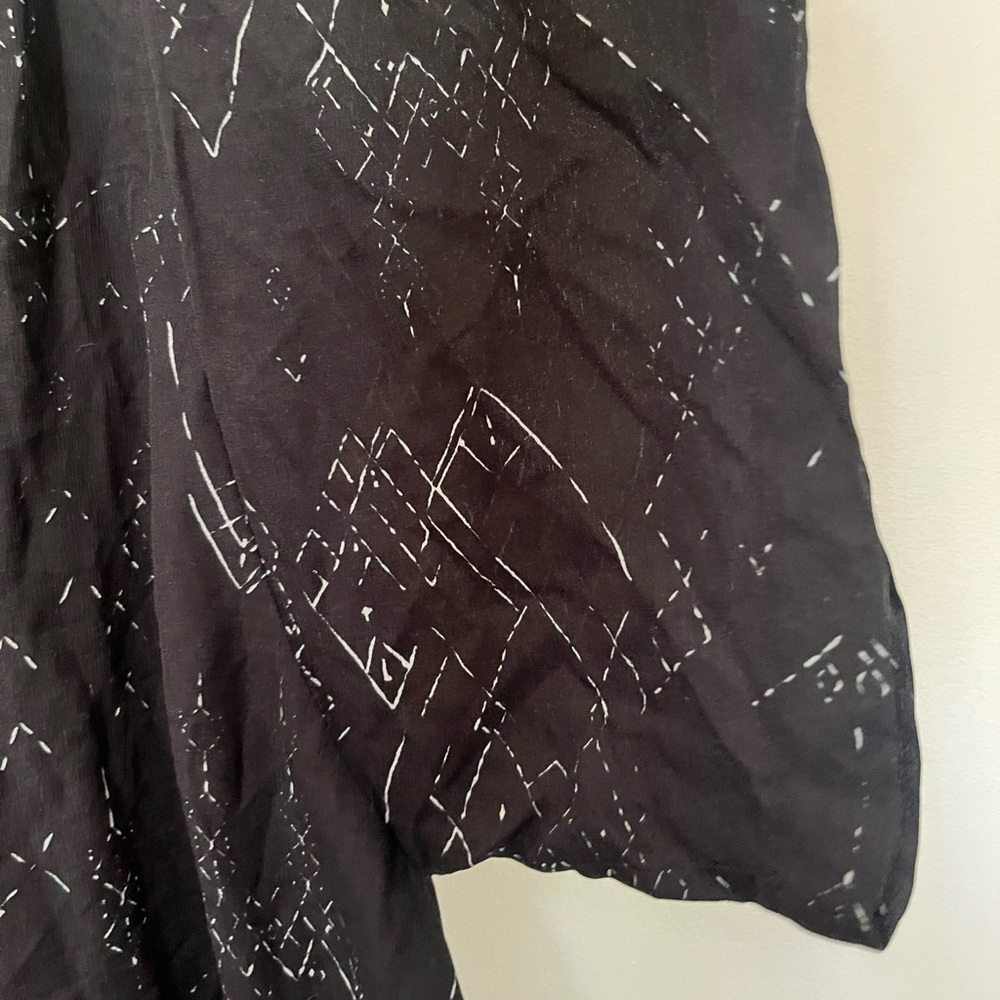 NWT EILEEN FISHER Marrakesh Printed Silk Tencel Long Kimono Jacket Top S/M/P/M - Picture 10 of 11